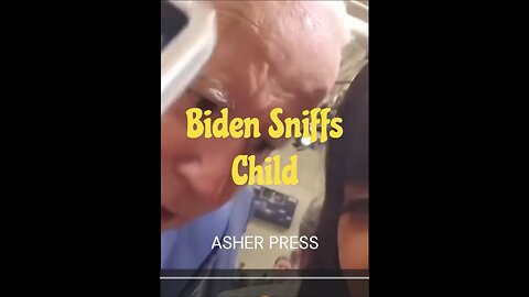 Joe Biden didn’t know this woman was recording, SNIFFS her small child.