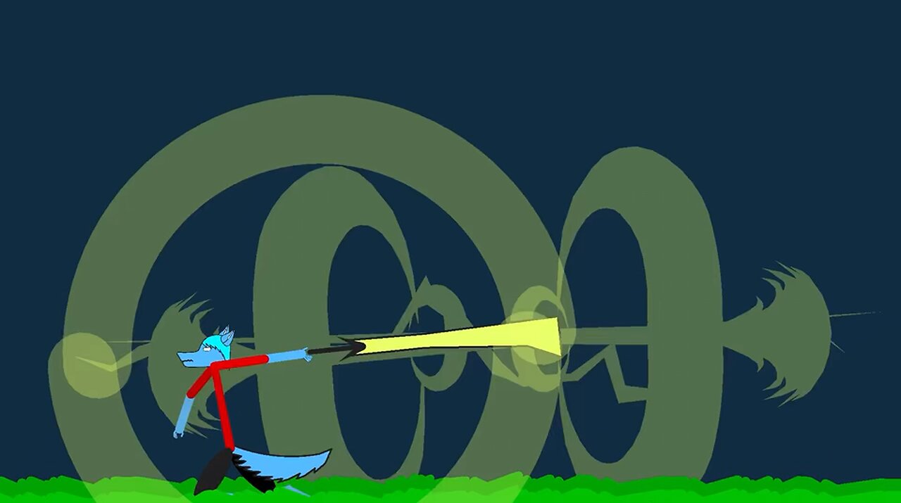 Short animation of amber summoning his sword