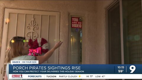 Porch pirates sightings rise as holiday begin