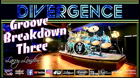 Larry London: Divergence - Mirrored Drumset Solo - Breakdown Three