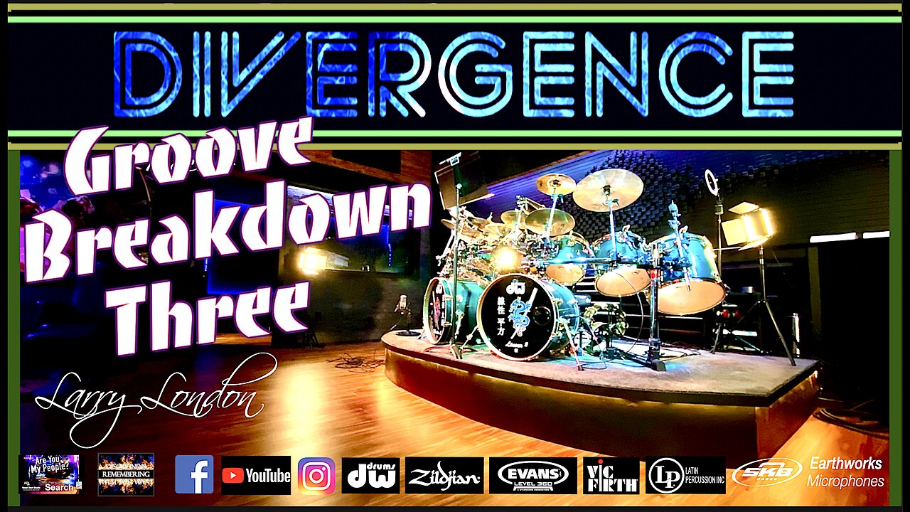 Larry London: Divergence - Mirrored Drumset Solo - Breakdown Three