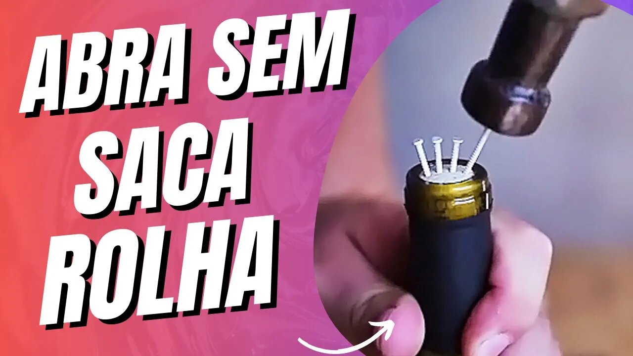 5 MANEIRAS FÁCEIS DE ABRIR UMA GARRAFA DE VINHO SEM SACA-ROLHAS! #vinho #dicasdevinho