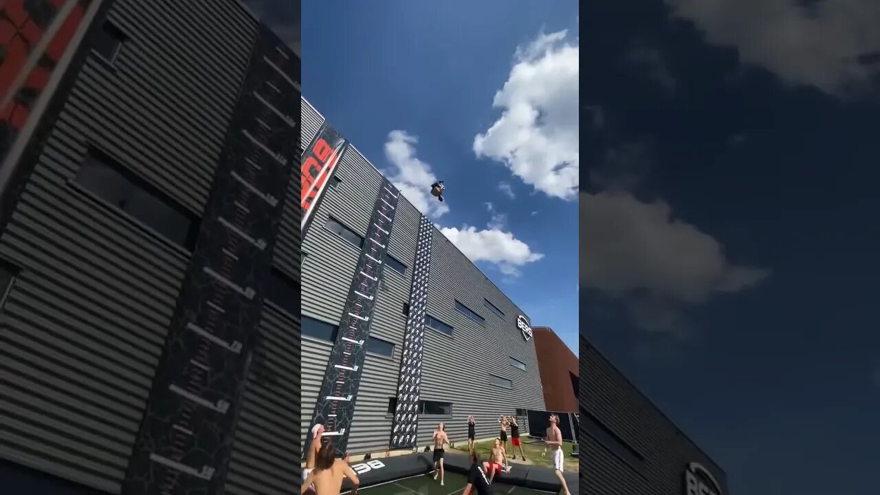 HOW MANY FLIPS WAS THAT?! 🤯 #remix #shorts