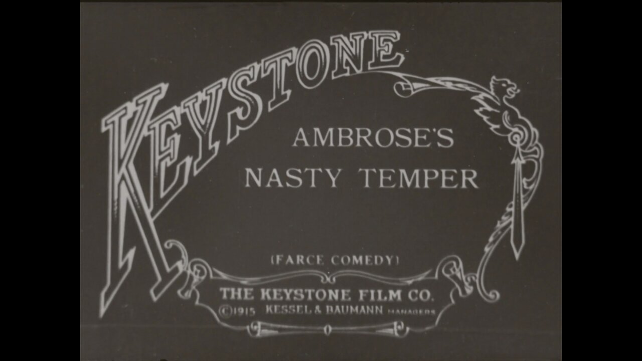 Mack Sennett's Fun Factory: Factory Girl, Ambrose's Nasty Temper (1915 Original Black & White Film)