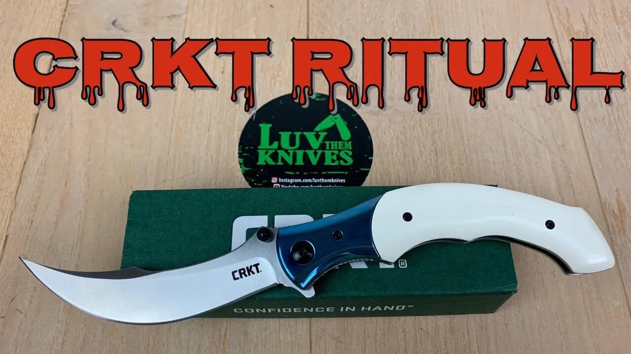 CRKT 7471 Ritual / includes disassembly/ Folts design Definitely a knife that evokes a reaction !