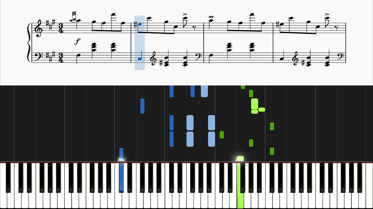 F. Schubert - 12 Grazer Waltzer, D. 924, Op. 91, No. 6 (Piano Tutorial)