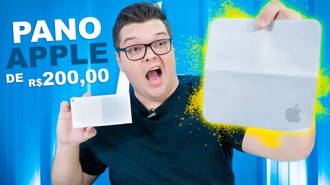 COMPREI O PANO DA APPLE DE R$ 200,00! Unboxing, Impressões e Teste 🤣