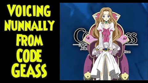 Voicing Nunnally from Code Geass #codegeass #anime #Nunnally #voiceacting