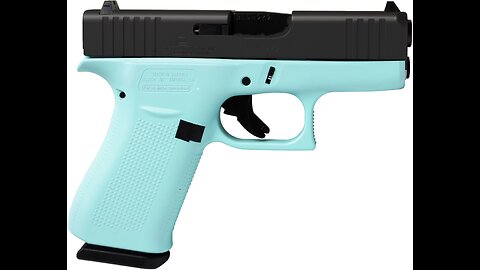 GLOCK G43X USA 9MM 3.4'' 10-RD ROBIN'S EGG BLUE & ELITE BLACK PISTOL