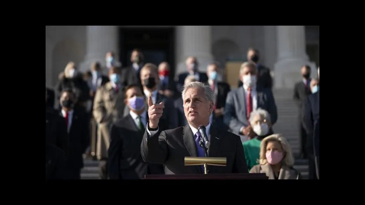 House Republican speak to press after touring the border