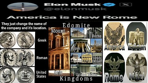 Elon Musk said America is The New Rome.. Nothing New Under the Sun 💯