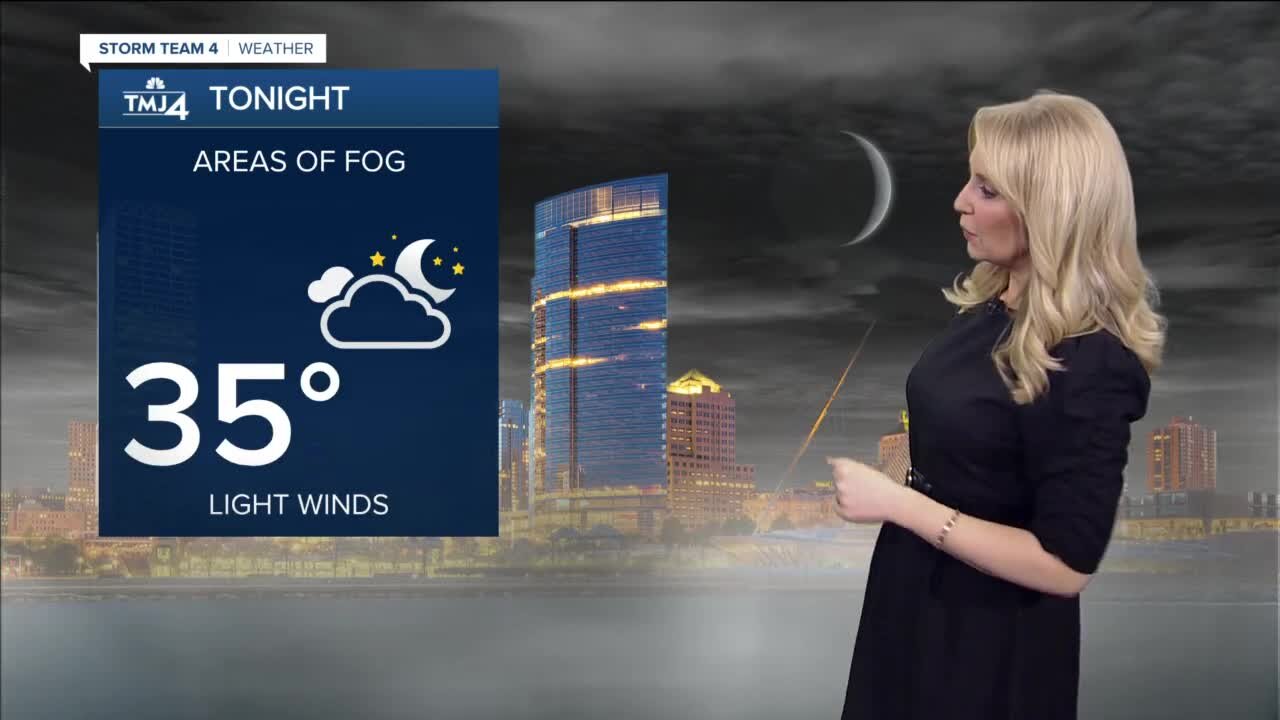 Patchy fog overnight, round of rain ahead