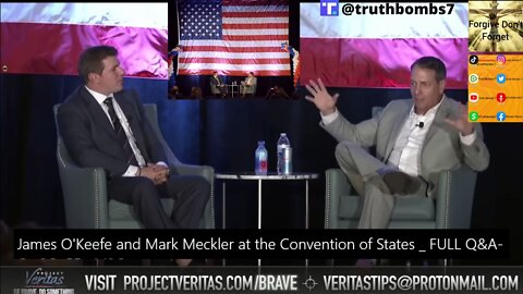 10/15/2022 James O'Keefe and Mark Meckler at the Convention of States | FULL Q&A