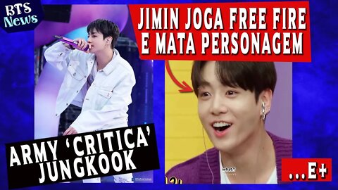 É hoje o Grammy; Army 'crítica' JK por falar coreano; JM mata personagem de membro no free fire; E+