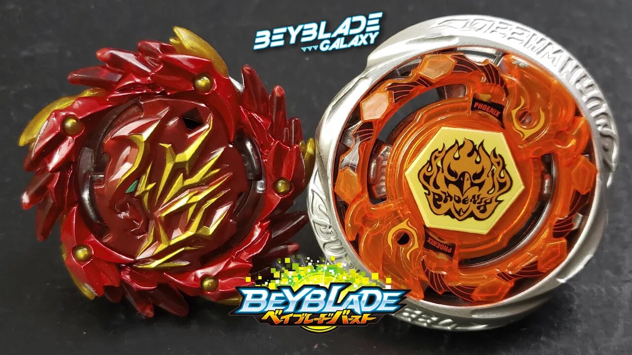 SHINING αMATERIOS .0.Ds' vs BURN PHOENIX .Wh.Ds' - Beyblade Burst ベイブレードバースト