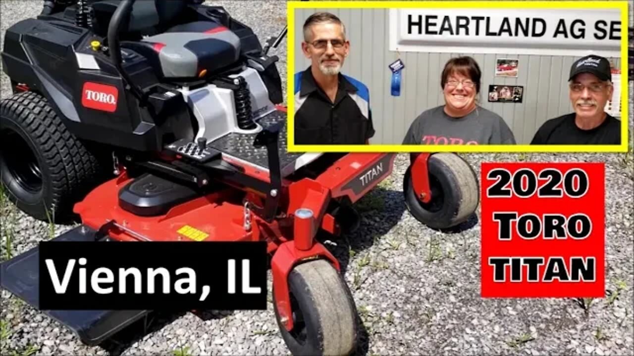 2020 Toro Titan Zero Turn! AND supporting local Business! Illinois VLOG