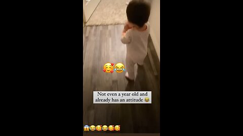 Not even a year old and have Attitude “what” - baby funny videos