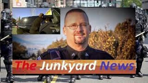 Cop Crosses The Thin Blue Line