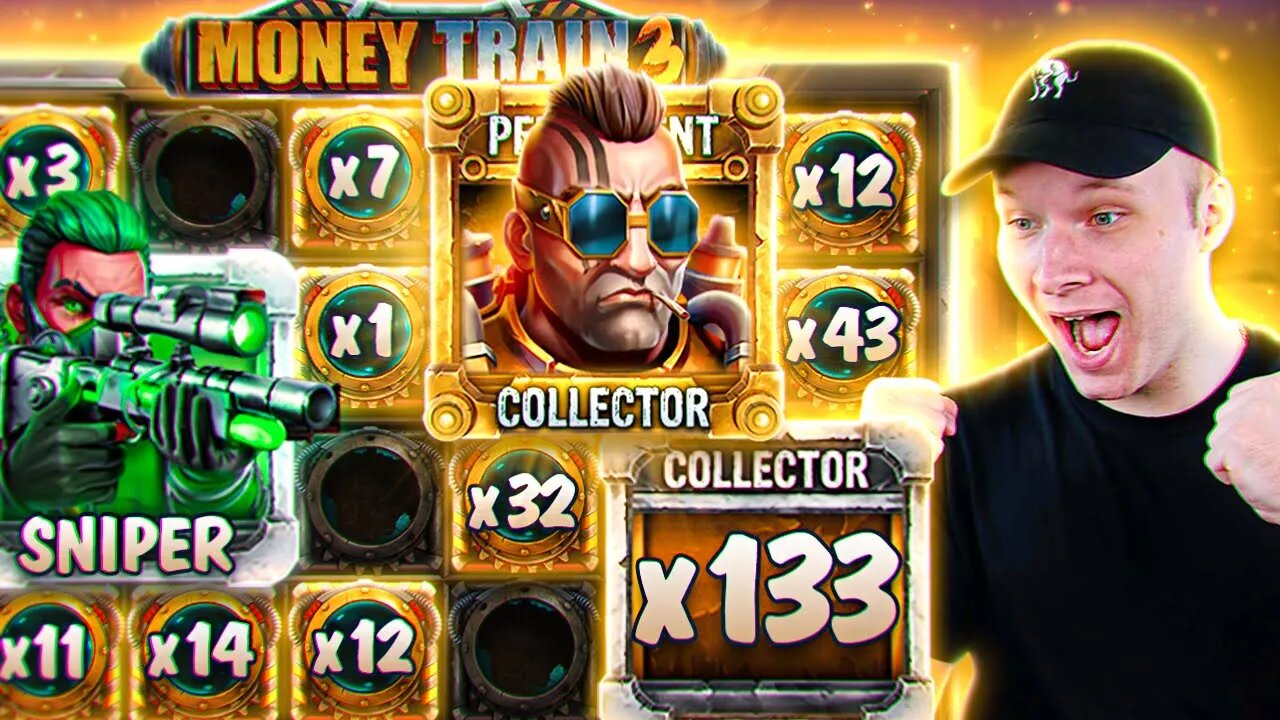 i got PERSISTENT COLLECTOR AND COLLECTOR AT THE SAME TIME! CRAZY PROFIT! Money Train 3 Bonus Buys!