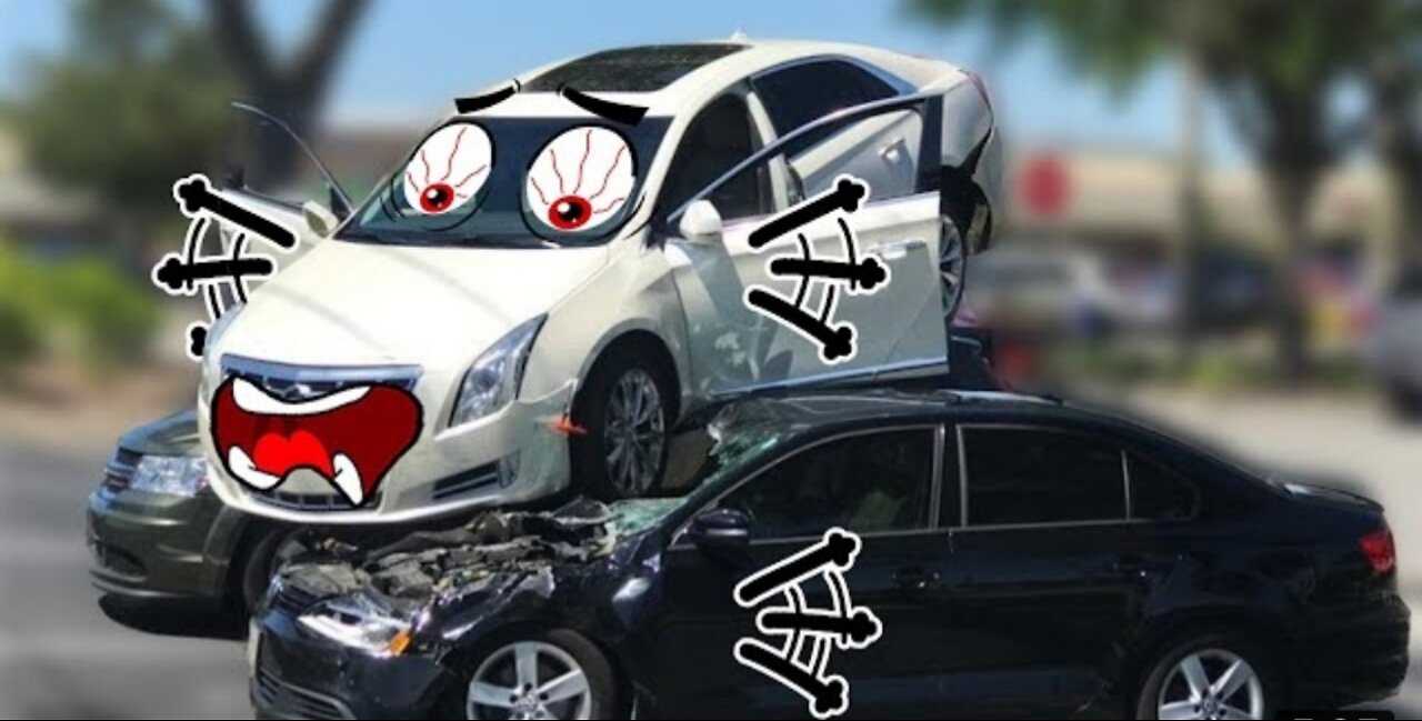 Car Crashes Consecutively by Naughty Doodles in Real Life - Lucky Doodles