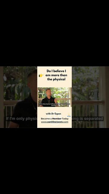 Do I believe I am more than the physical #EHTV #shorts