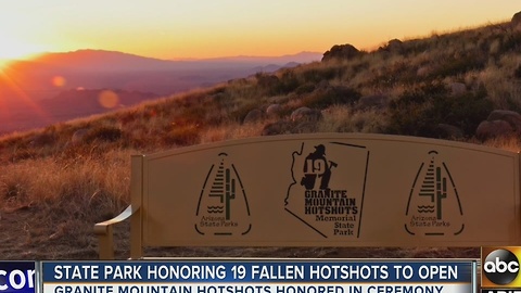 Parck honoring 19 fallen Granite Mountain hotshots set to open