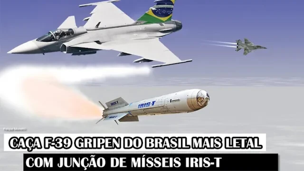 Caça F-39 Gripen Do Brasil Mais Letal Com Junção De Mísseis IRIS-T