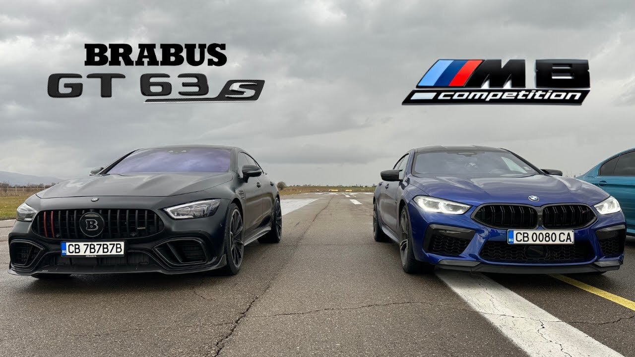 BMW M8 Competition vs Mercedes AMG GT63s DRAG RACE