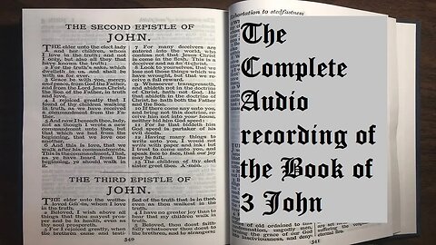 3rd John: Satan hates the word of God! Audio book