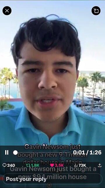 BREAKING: Gavin Newsom buys $9.1 million mansion in Marin County on $200k salary. How? The Biden/H