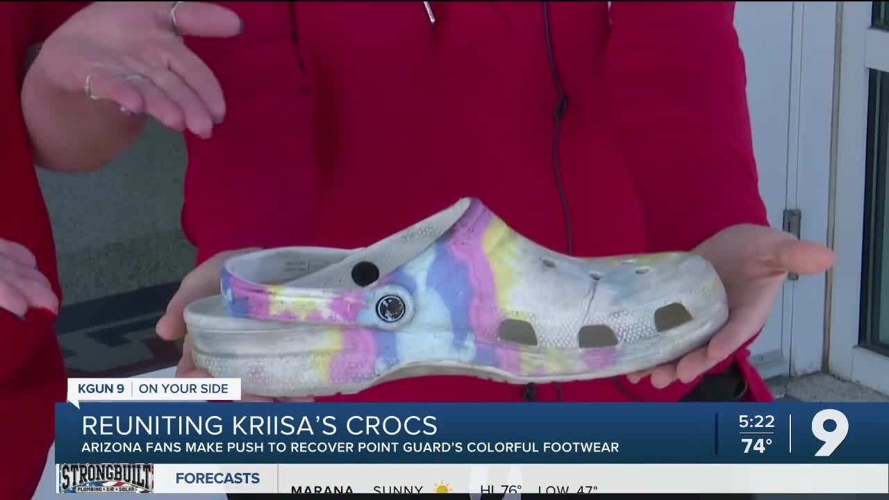 Arizona PG Kerr Kriisa’s rainbow crocs need a reunion