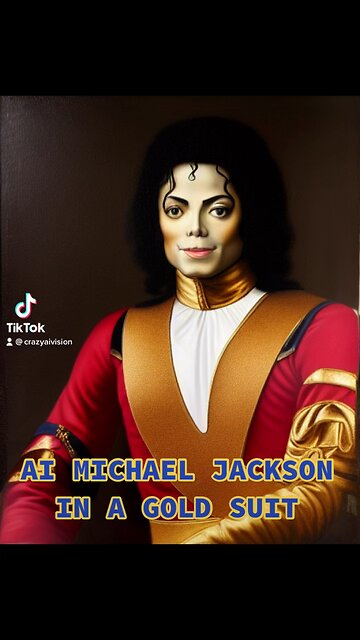 AI MICHAEL JACKSON IN A GOLD SUIT