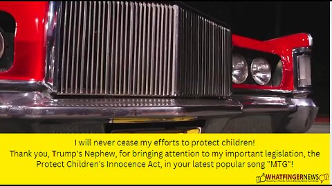 I will never cease my efforts to protect children!