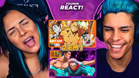 2 EM 1 | Yuri Bl4ck - No estilo Itadori e Todou & ARU - Todou Wavy Rap [React Rap Nerd] 🔥