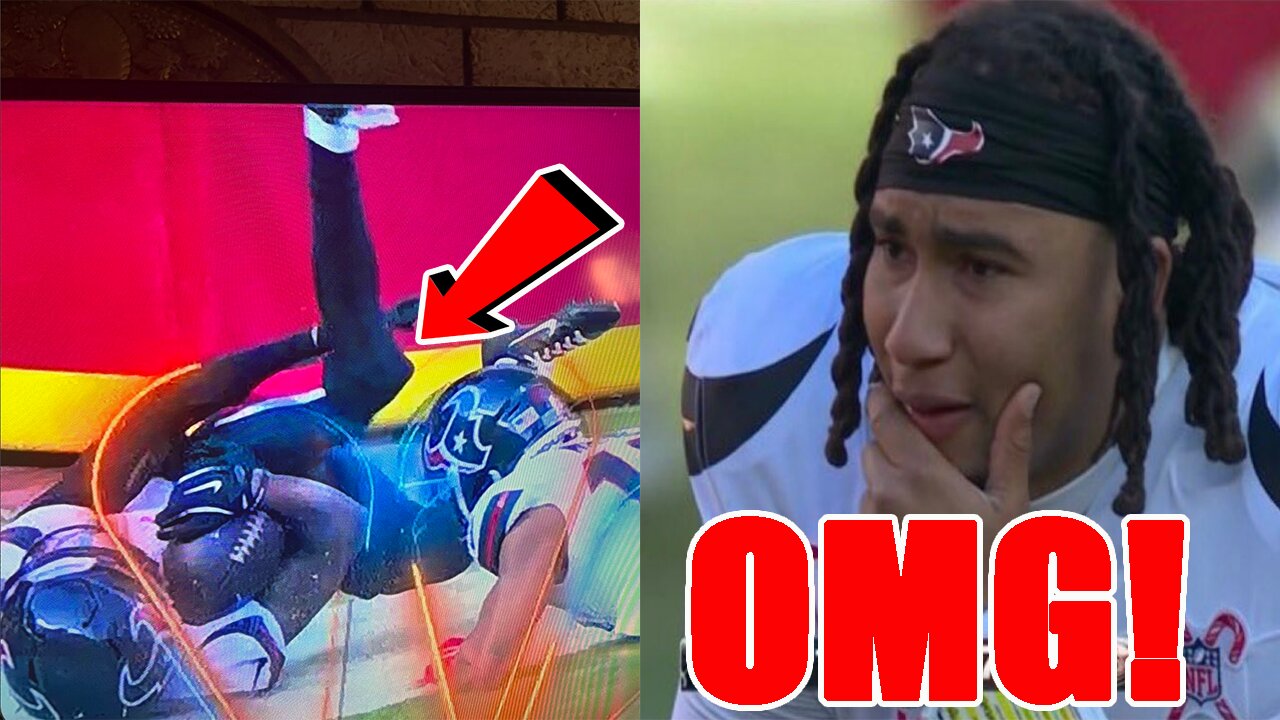 Texans WR Tank Dell suffers GRUESOME KNEE INJURY vs Chiefs! CJ Stroud left in TEARS!