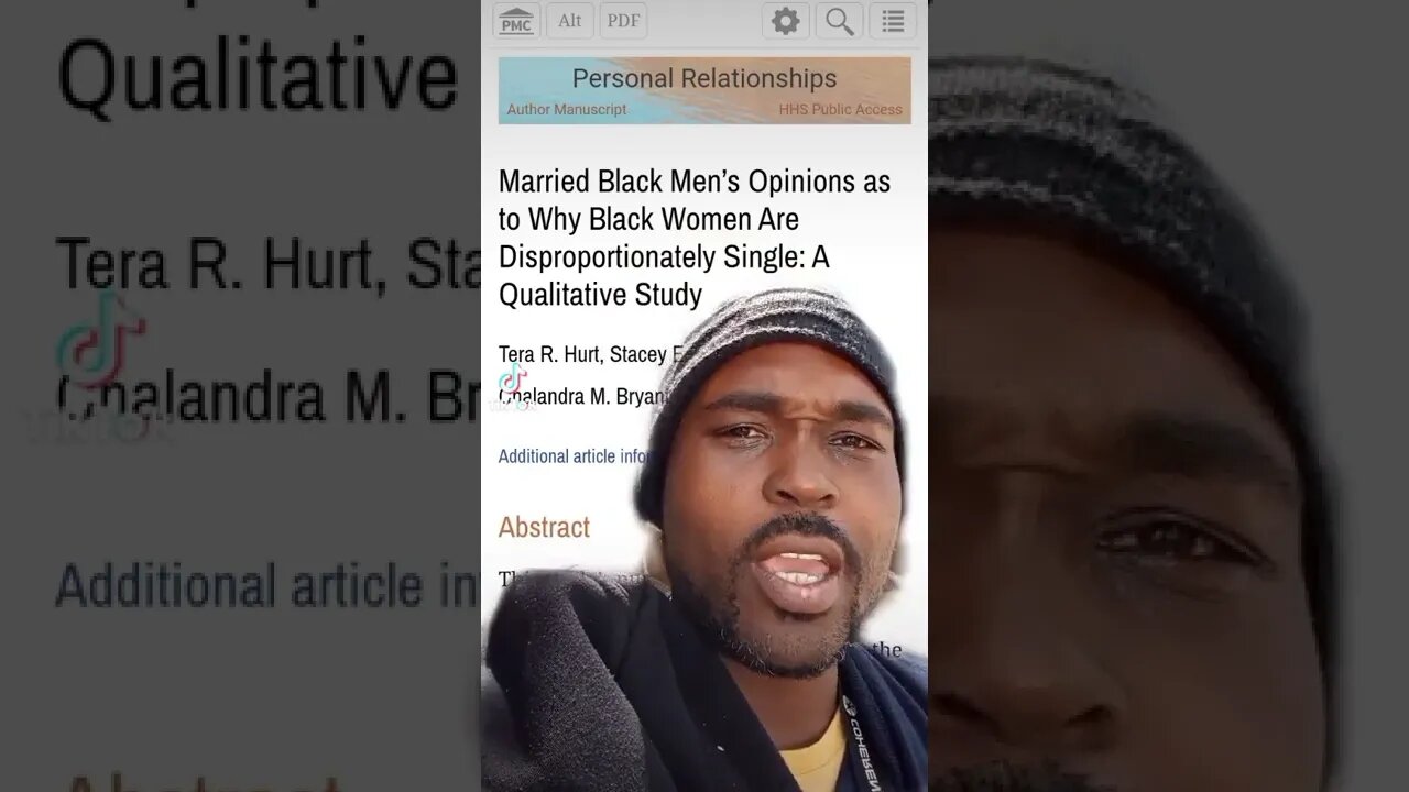 The Government asked married black men why they thought black women were single?