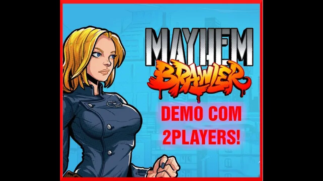 Mayhem Brawler Demo 2 Players | JOGO ESTÁ FICANDO TOP! CONFERE AQUI!