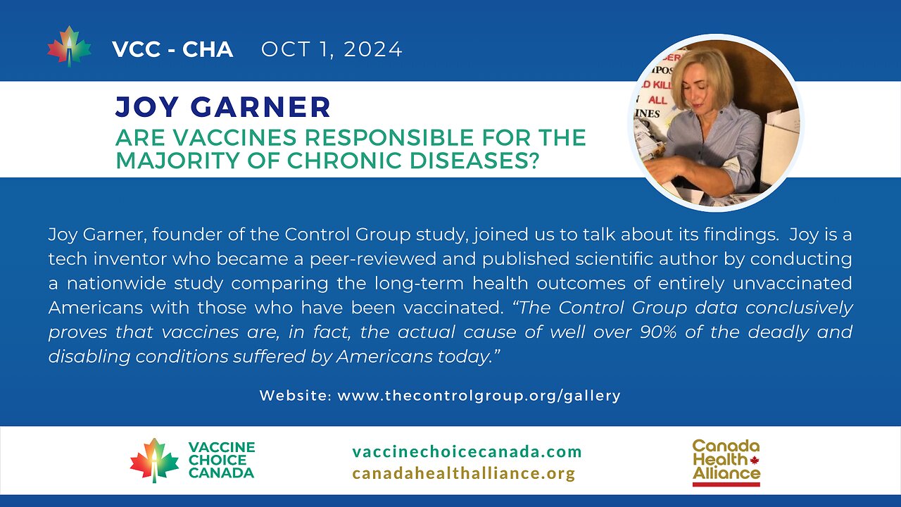 Vaccines Responsible for Majority of Chronic Diseases? Joy Garner of The Control Group