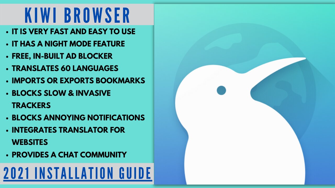 KIWI BROWSER - GREAT FREE INTERNET BROWSER! (FOR ANY DEVICE) - 2023 UPDATE