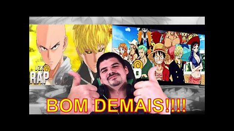 REACT 2 EM 1 UZK - Rap do Saitama E Genos E Nakamas - MELHOR DO MUNDO