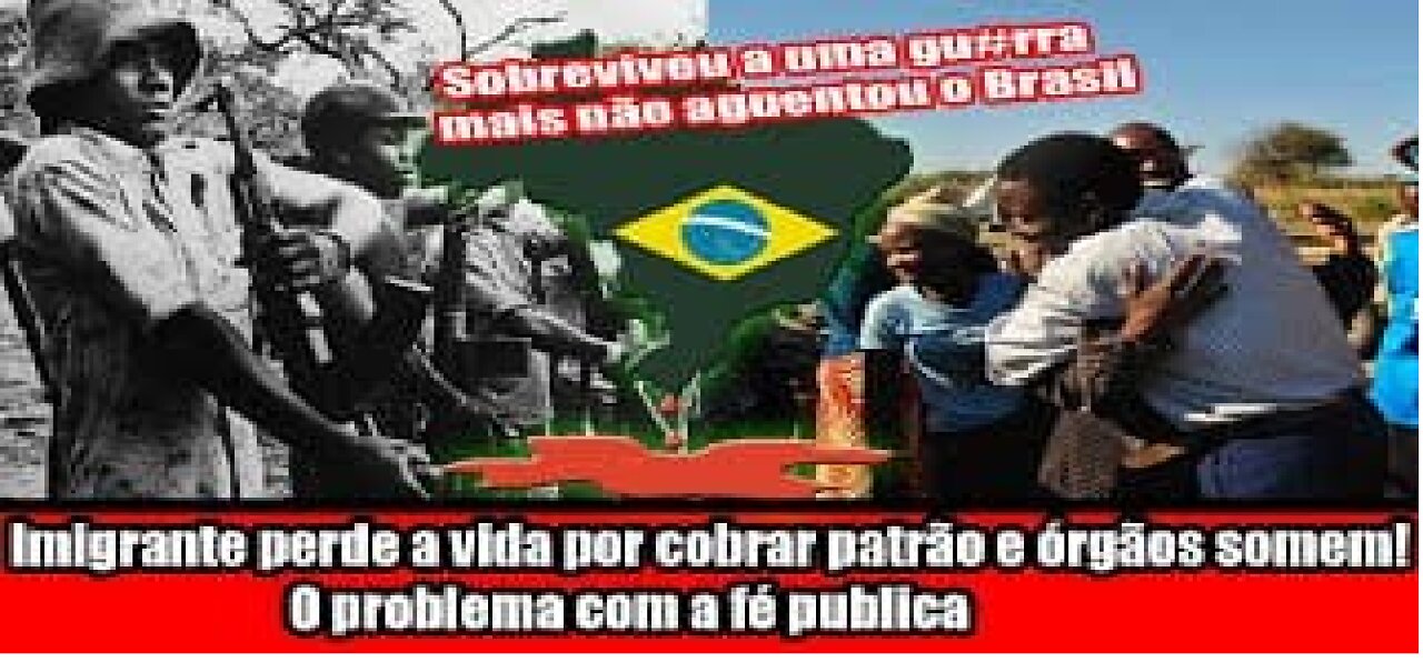 Imigrante perde a vida por cobrar patrão e órgãos somem! O problema com a fé publica