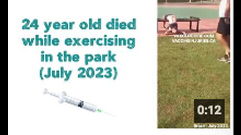 24 year old died while exercising in the park 💉(July 2023)