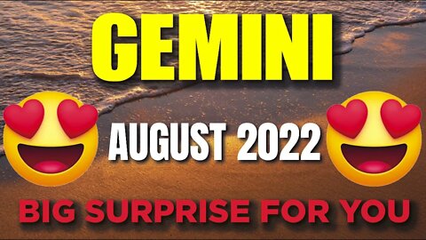 Gemini ♊ 😍 BIG SURPRISE FOR YOU😍 Horoscope for Today AUGUST 2022♊ Gemini tarot august 2022