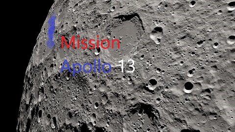 NASA Apollo 13 view of the Moon