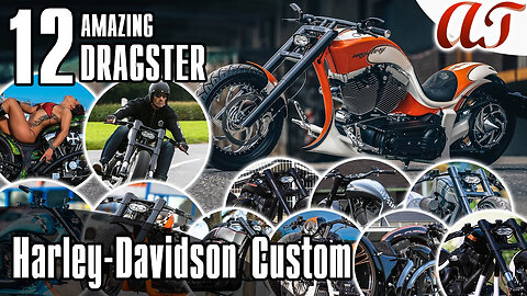 12 AMAZING Harley-Davidson DRAGSTER Custom * A&T Design