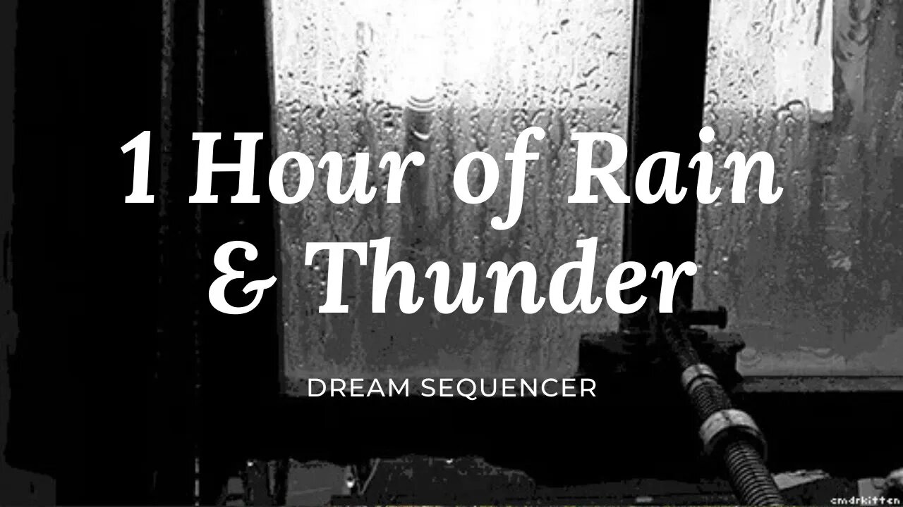 Relaxing Ambience for Sleep | Rain and Thunder | 1 Hour