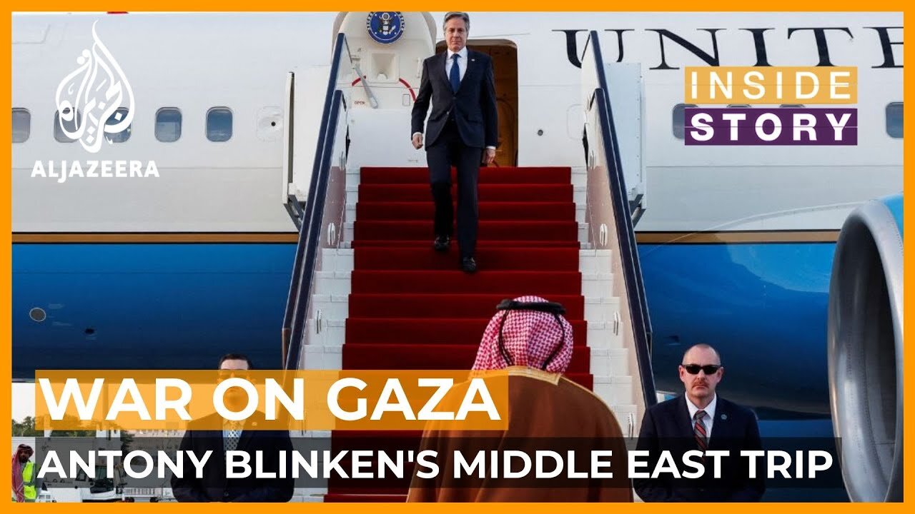 What's the purpose of Antony Blinken's latest Middle East visit?