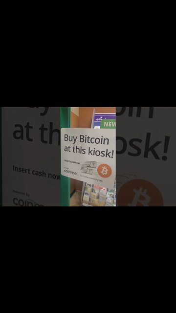 Bitcoin for sale at my local grocery store. Wow!!!
