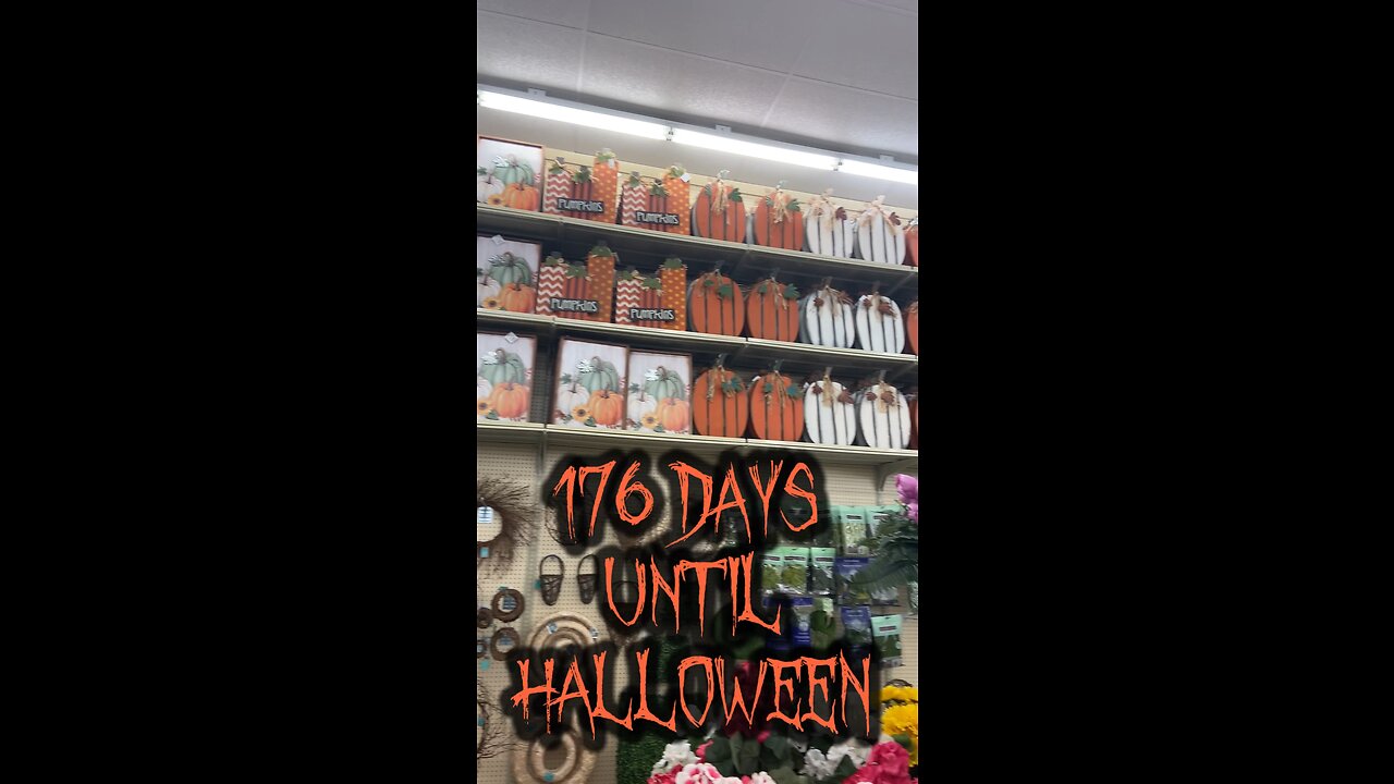 Todays Halloween Countdown Decoration 176 days