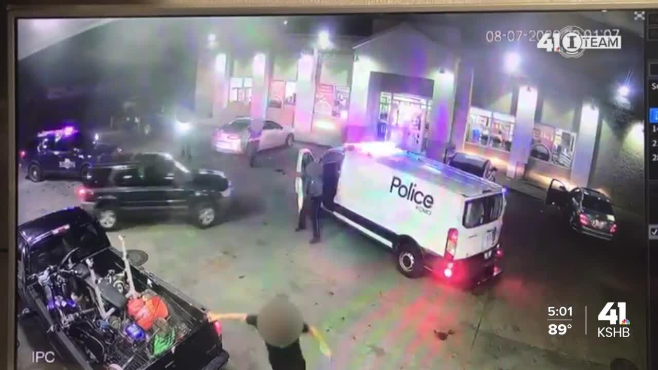 Surveillance shows moments when officers shot, killed man Sunday night in Kansas City